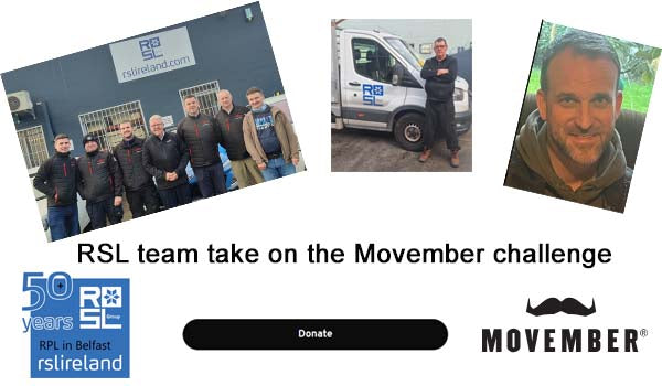 Support the RSL team with the Movember challenge