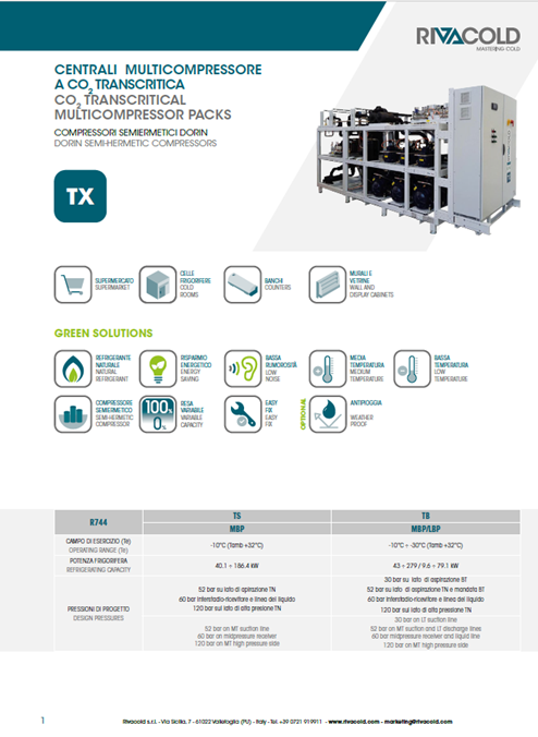 CO2 Transcritical Multicompressor Packs