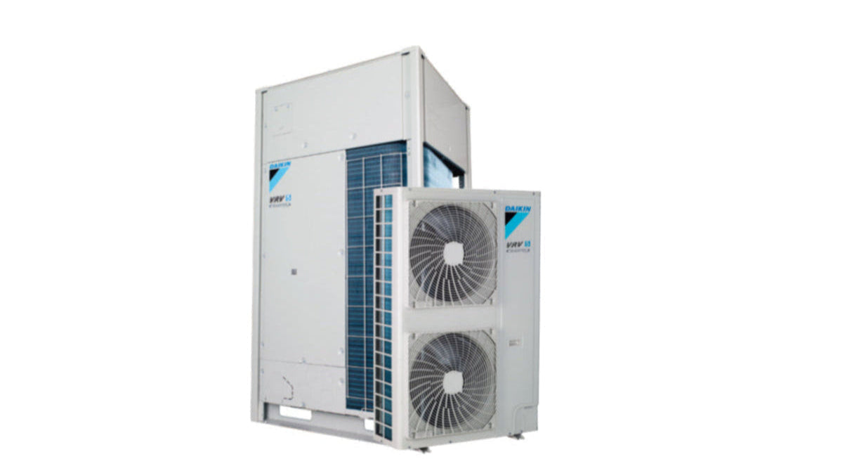 Air conditioning unit on a white background