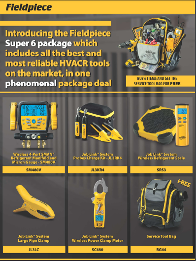 Fieldpiece Super 6 Package at RSL Group