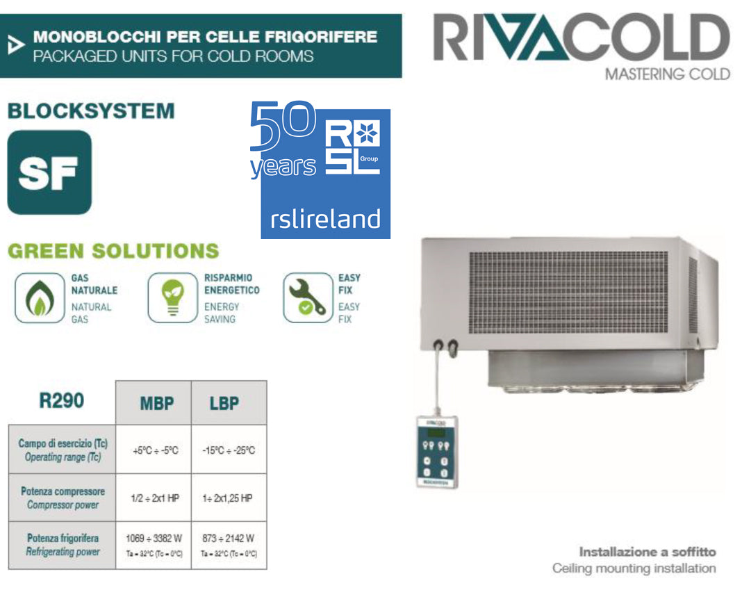 Propane (R290) Rivacold Monoblocks, in stock at RSL