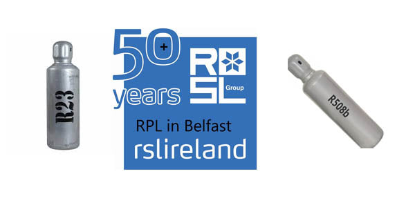 RSL UK & Ireland have refrigerant gasses R508 and R23 available in stock