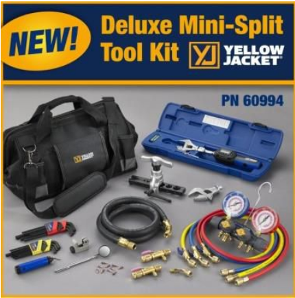 Upgrade to the YELLOW JACKET® Deluxe Mini-Split Tool Kit 60994