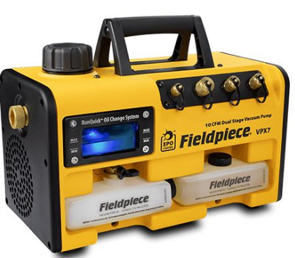 NEW Fieldpiece Vacuum Pumps, VPX7, VP87 and VP67 feature