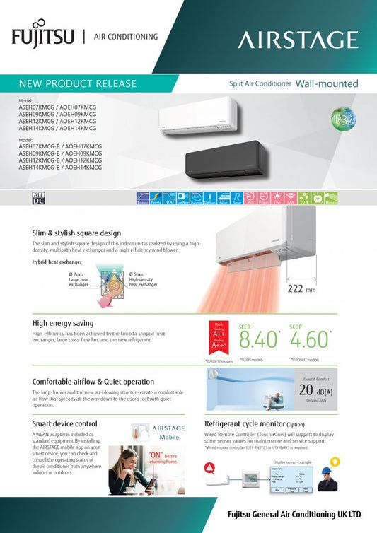New Arrival - Fujitsu Air Conditioning Wall-Mounted Split Systems at RSL GROUP