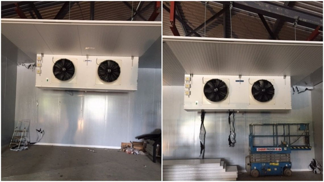 RSL supply 2 large Centauro MTBE evaporators for blast chill for fruit & veg application