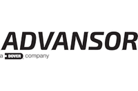 The logo for ADVANSOR, a Dover company, shown in black text on a solid white background.