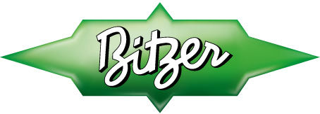 Bitzer logo with green star-shaped background