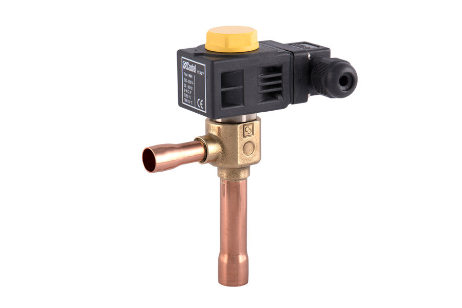 Castel Valves with copper shown on a white background.