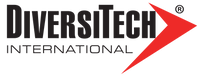 DiversiTech International logo with bold black text and a red arrow graphic on a white background.